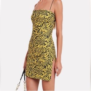 Miaou “Lotte” zebra print mini dress size XS